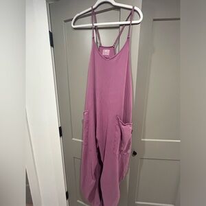 Free People Hot Shot Onesie - Plum Nectar Large
